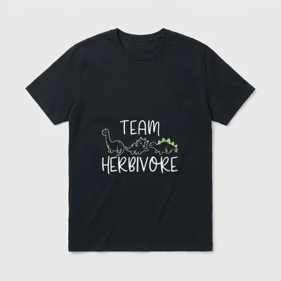 Team Herbivore Vegetarian Veggies T-Shirt – Classic T-Shirt in Black