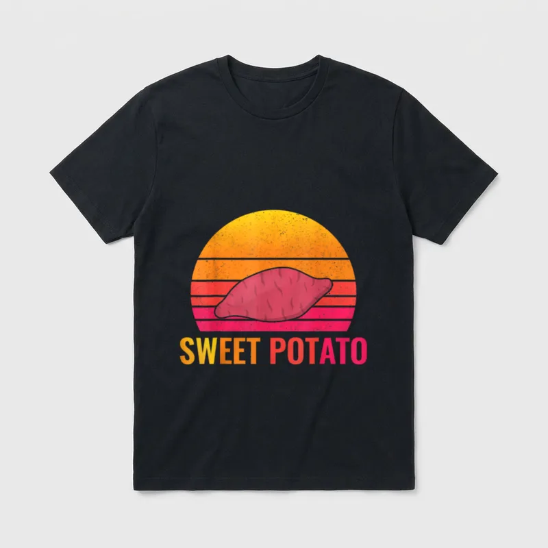 Sweet Potato Retro T-Shirt – Classic T-Shirt in Black