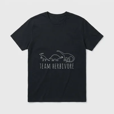 Team Herbivore Vegan Veggie T-Shirt – Classic T-Shirt in Black
