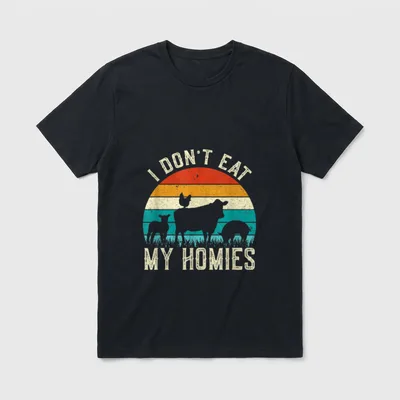 I Don't Eat Veggie & Vegetable Shirts T-Shirt – Classic T-Shirt in Black
