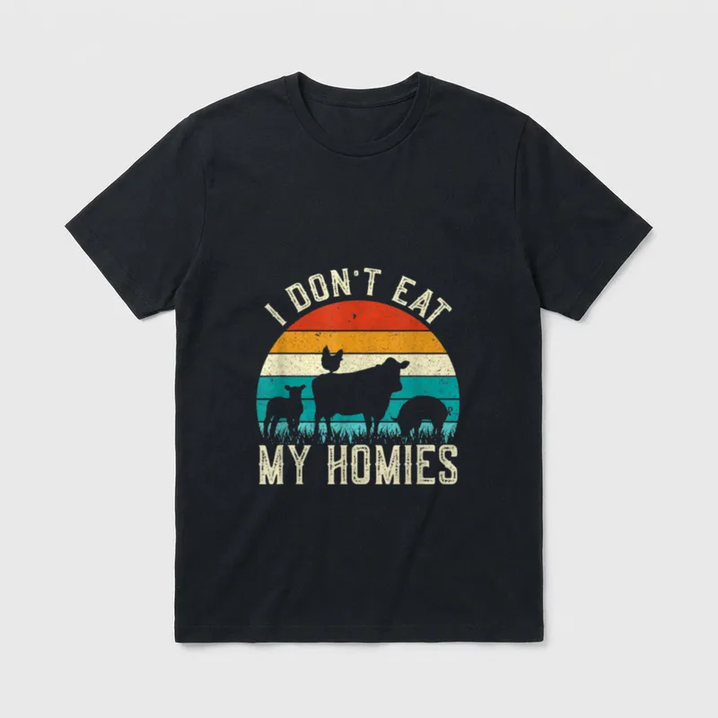I Don't Eat Veggie & Vegetable Shirts T-Shirt – Classic T-Shirt in Black