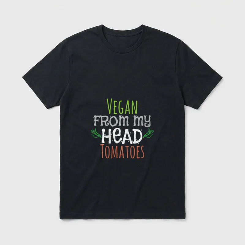 Vegan from My Head Tomatoes Plant T-Shirt – Classic T-Shirt in Black