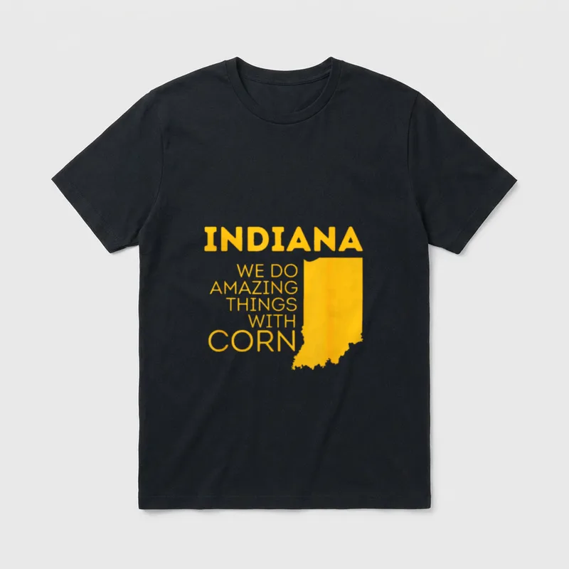 Vegetable Lover Funny Corn T-Shirt – Classic T-Shirt in Black
