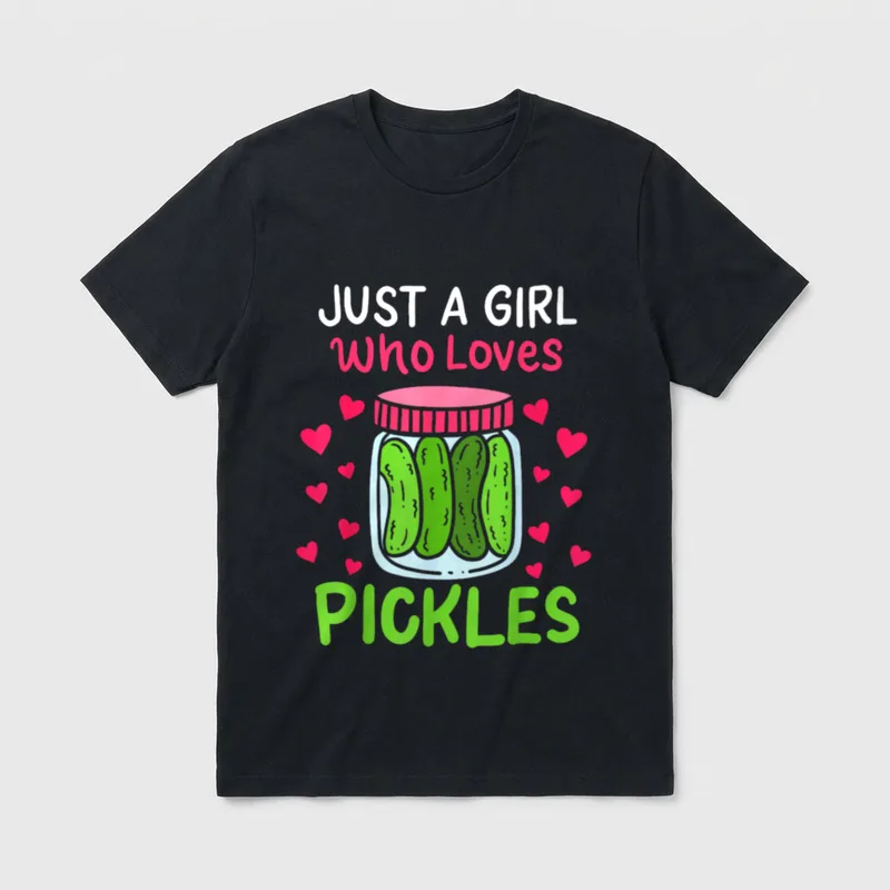 Pickle Cucumber Vegan T-Shirt – Classic T-Shirt in Black