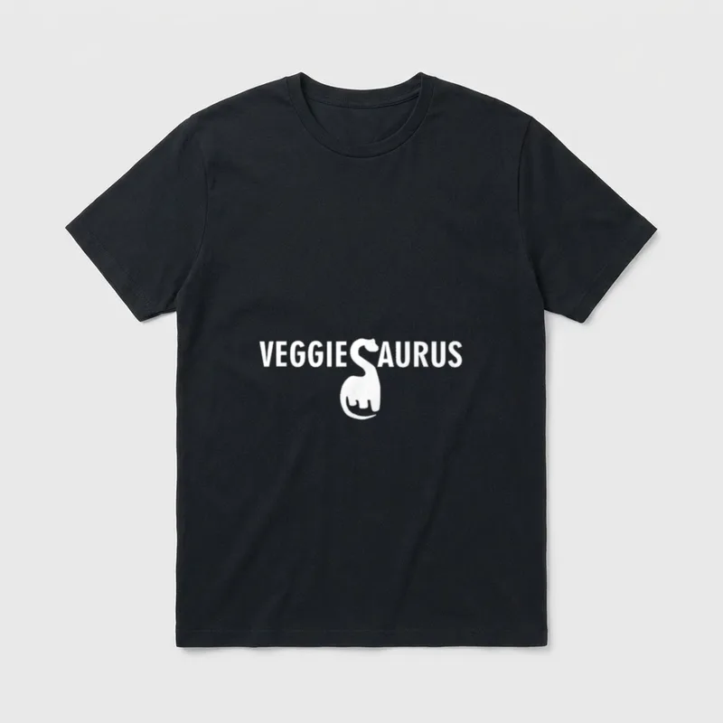 Veggiesaurus Dinosaur Herbivore Plant T-Shirt – Classic T-Shirt in Black