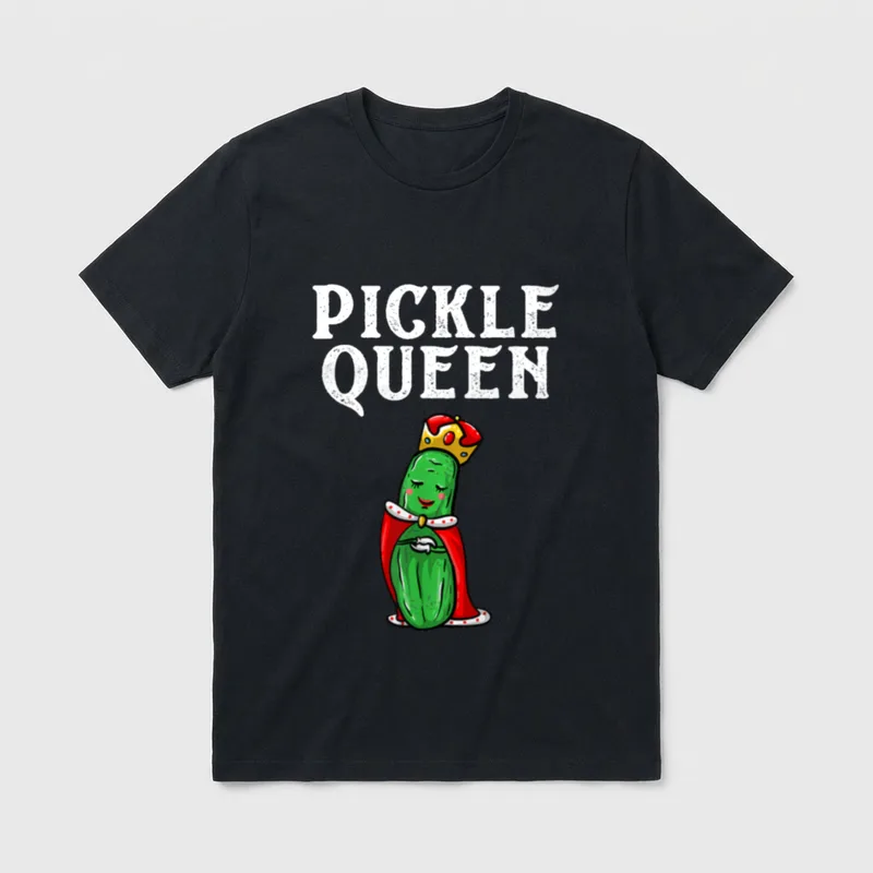 Funny Pickle Queen For Women T-Shirt – Classic T-Shirt in Black