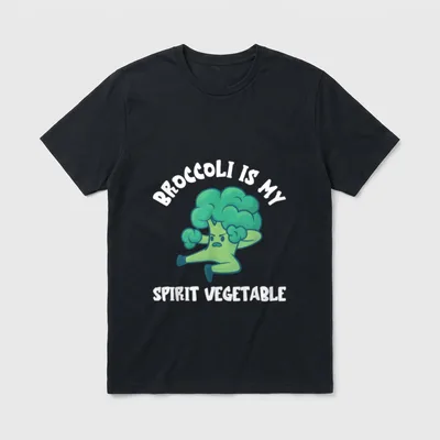 Broccoli Vegetarian Spirit Vegetable T-Shirt – Classic T-Shirt in Black
