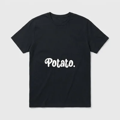 Potato Funny Men Women T-Shirt – Classic T-Shirt in Black