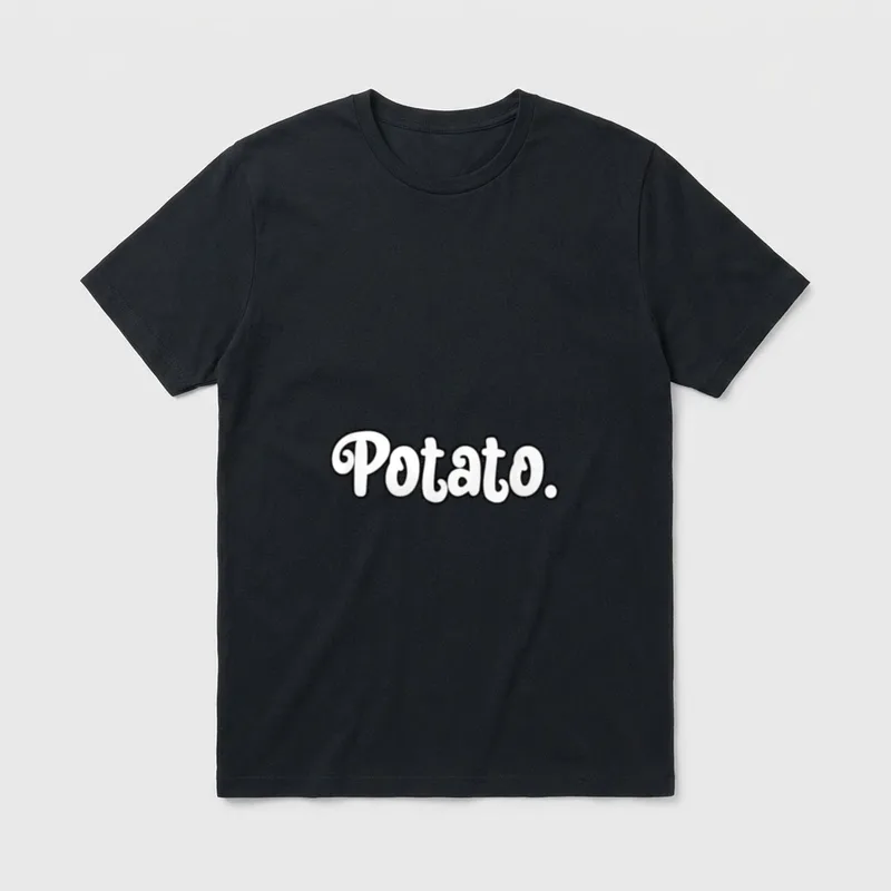 Potato Funny Men Women T-Shirt – Classic T-Shirt in Black