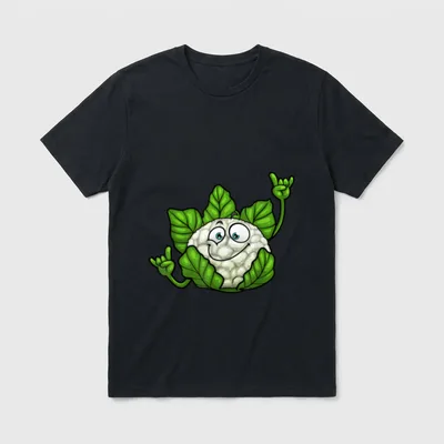 Funny Cauliflower Designs T-Shirt – Classic T-Shirt in Black