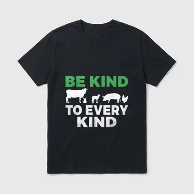Vegan Veganism Funny Vegetarian T-Shirt – Classic T-Shirt in Black