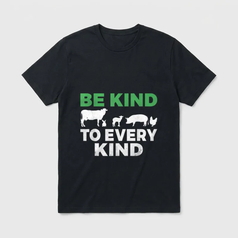 Vegan Veganism Funny Vegetarian T-Shirt – Classic T-Shirt in Black
