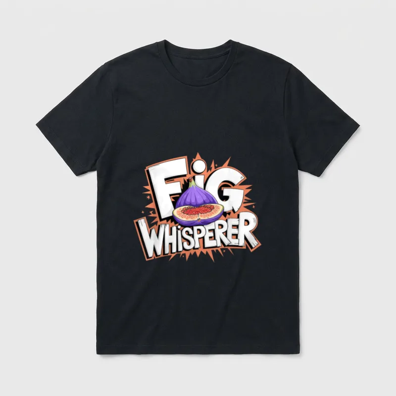 Fig Whisperer Veggie Plant T-Shirt – Classic T-Shirt in Black