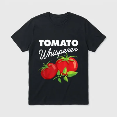 Tomato Whisperer Funny Vegan T-Shirt – Classic T-Shirt in Black