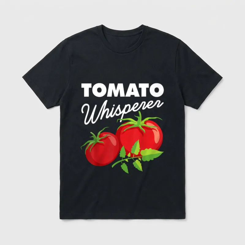 Tomato Whisperer Funny Vegan T-Shirt – Classic T-Shirt in Black