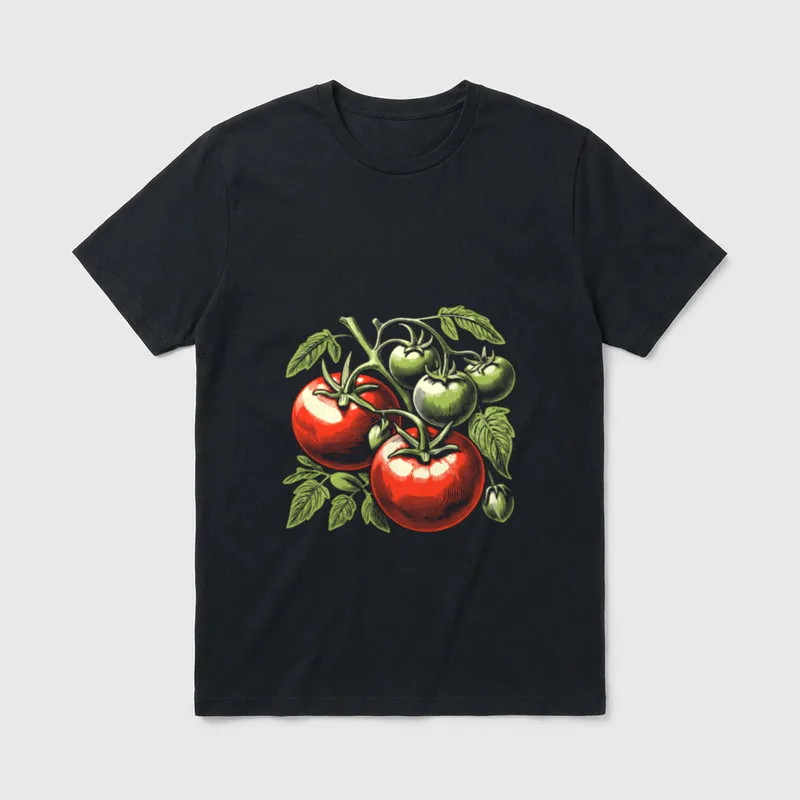 Tomato Vegetable Vintage Graphic T-Shirt – Classic T-Shirt in Black