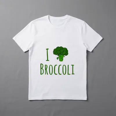 I Love Broccoli Broccoli T-Shirt – Classic T-Shirt in Black