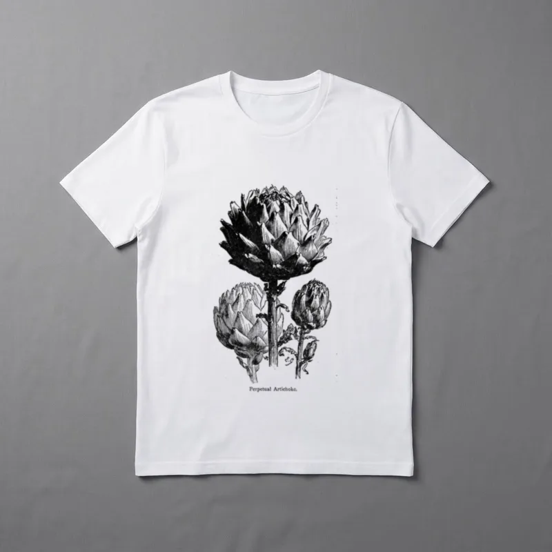 Artichoke Vegetable Vintage Vegetarian T-Shirt – Classic T-Shirt in Black