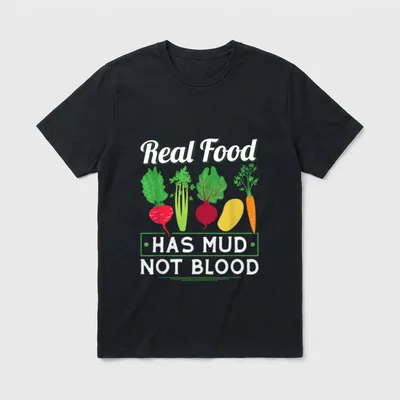 Mud Not Blood Vegan T-Shirt – Classic T-Shirt in Black