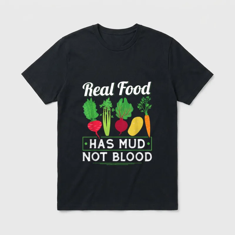 Mud Not Blood Vegan T-Shirt – Classic T-Shirt in Black