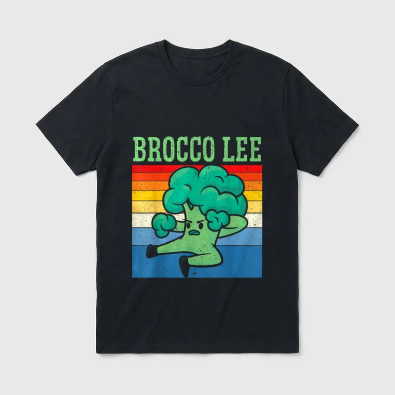 Brocco Lee Vegetable Vegetarian T-Shirt – Classic T-Shirt in Black