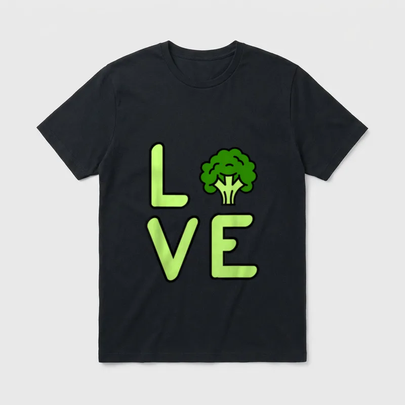 Broccoli Love Broccoli Lover T-Shirt – Classic T-Shirt in Black