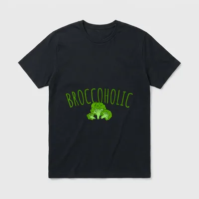 Broccoholic Broccoli Addicted Lover T-Shirt – Classic T-Shirt in Black