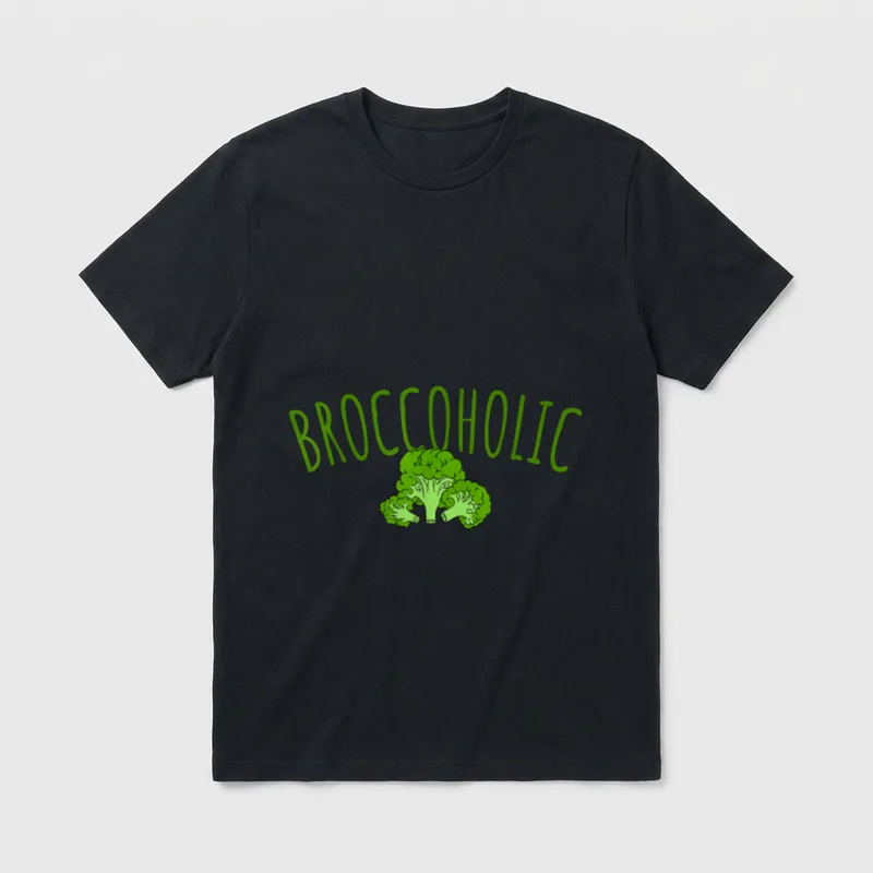 Broccoholic Broccoli Addicted Lover T-Shirt – Classic T-Shirt in Black