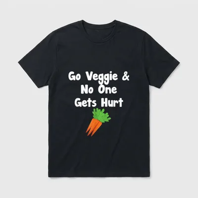Go Veggie No One T-Shirt – Classic T-Shirt in Black