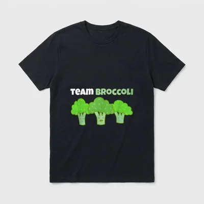 Vegan Team Broccoli Vegetables T-Shirt – Classic T-Shirt in Black