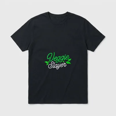 Veggie Slayer Vegan Vegetarian T-Shirt – Classic T-Shirt in Black
