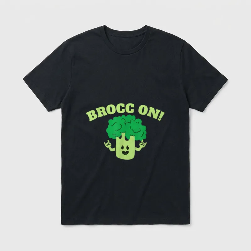 Broccoli Vegetables Vegan Vegetarian T-Shirt – Classic T-Shirt in Black