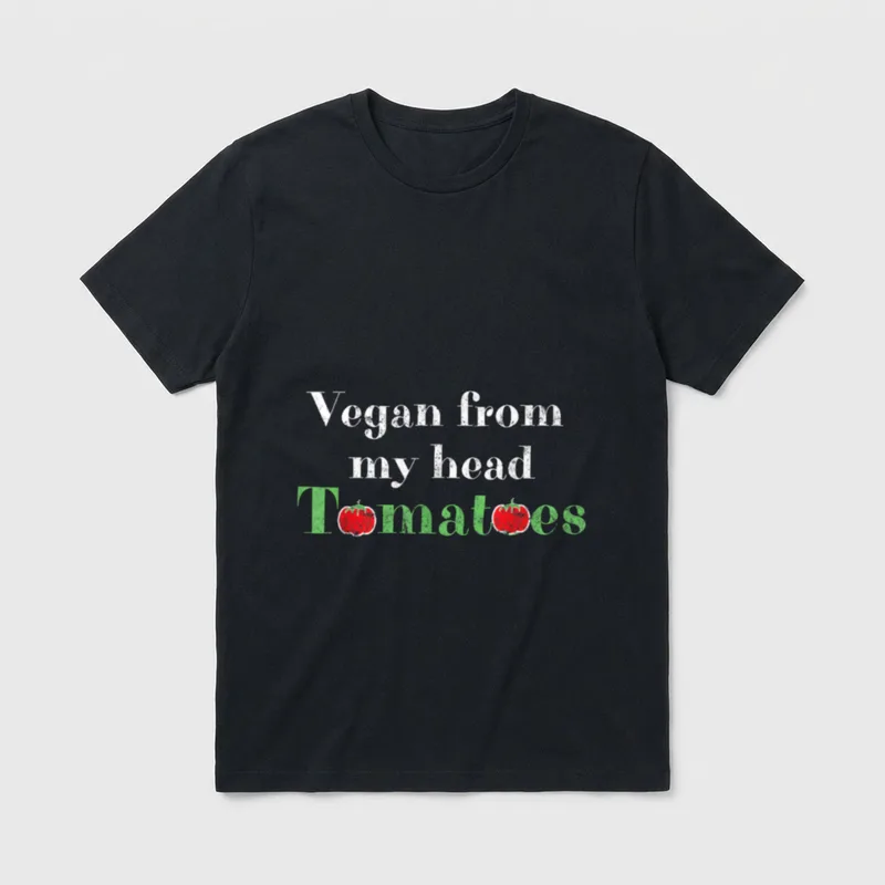 Vegan from My Head Tomatoes Based T-Shirt – Classic T-Shirt in Black