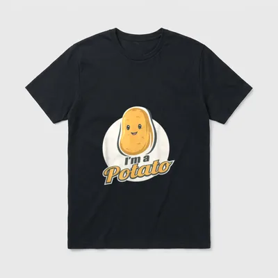 I'm A Potato Funny T-Shirt – Classic T-Shirt in Black