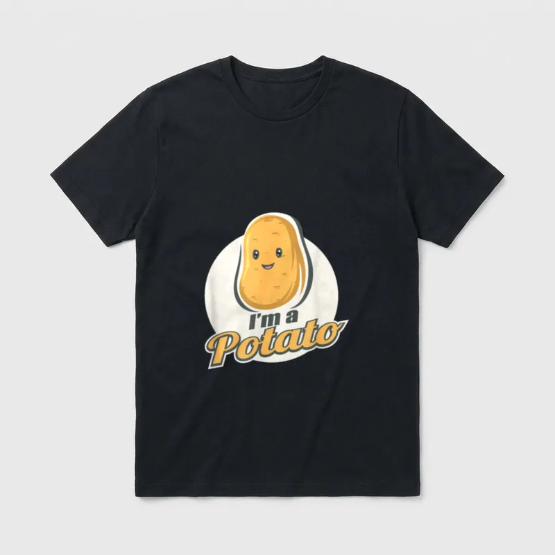 I'm A Potato Funny T-Shirt – Classic T-Shirt in Black