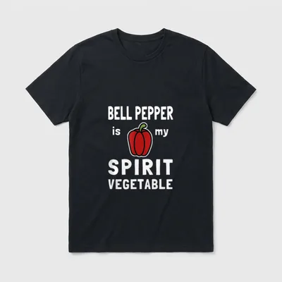 Vegetarian Bell Pepper Spirit T-Shirt – Classic T-Shirt in Black