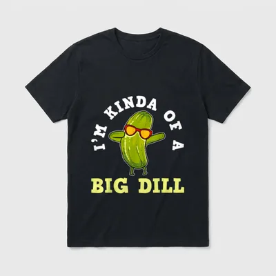 Pickle Big Dill Vegan T-Shirt – Classic T-Shirt in Black