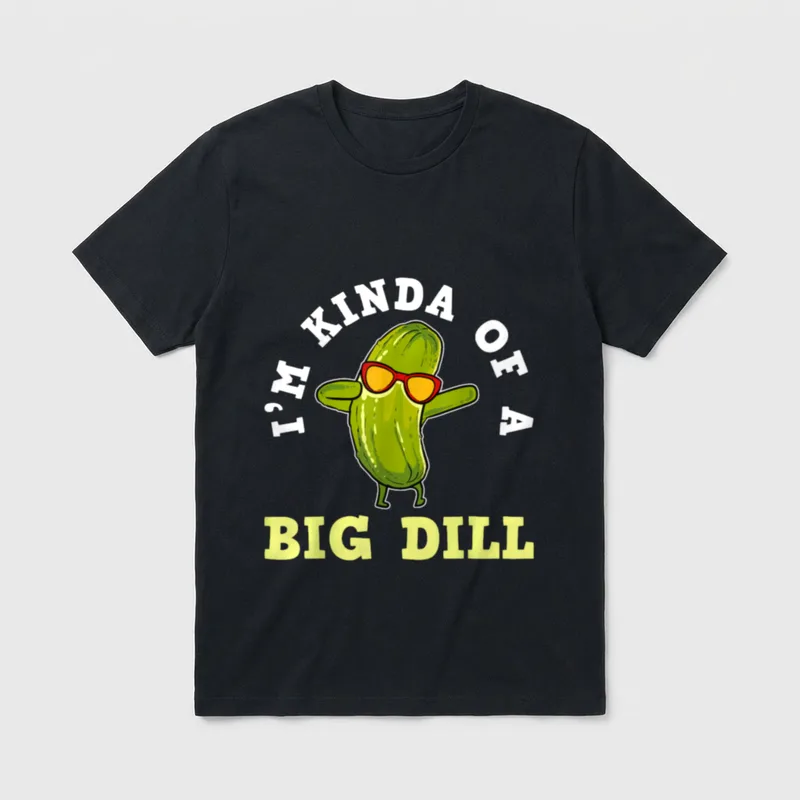 Pickle Big Dill Vegan T-Shirt – Classic T-Shirt in Black