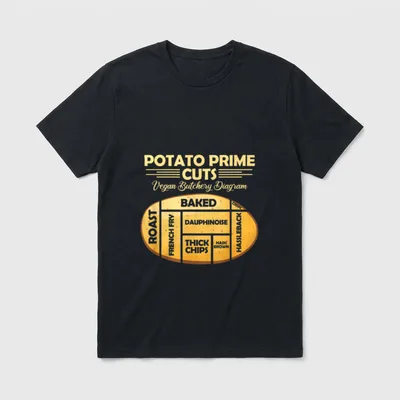 Potato Prime Cuts T-Shirt – Classic T-Shirt in Black