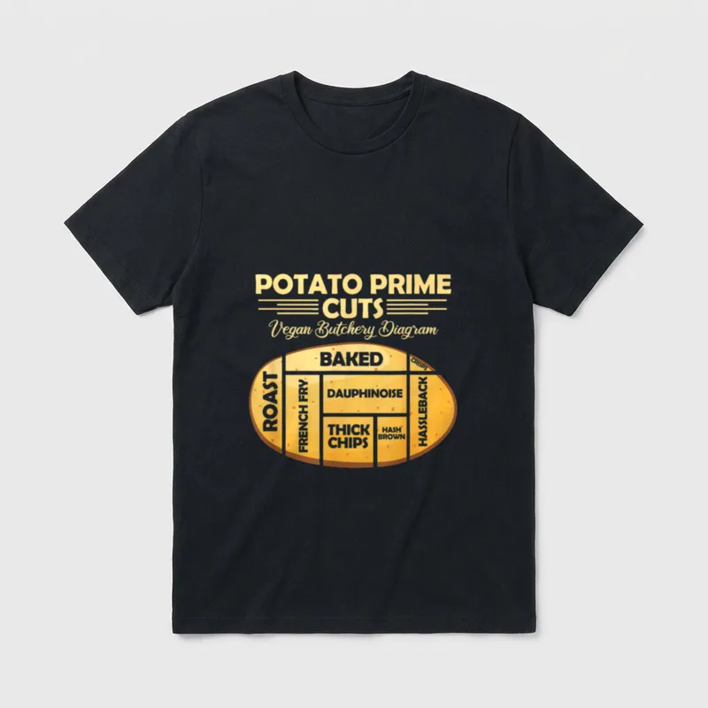 Potato Prime Cuts T-Shirt – Classic T-Shirt in Black