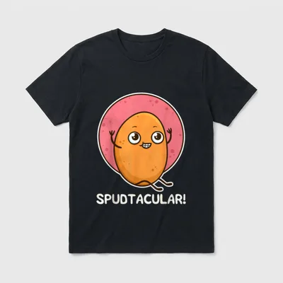 Potato Spud Vegan Lover T-Shirt – Classic T-Shirt in Black
