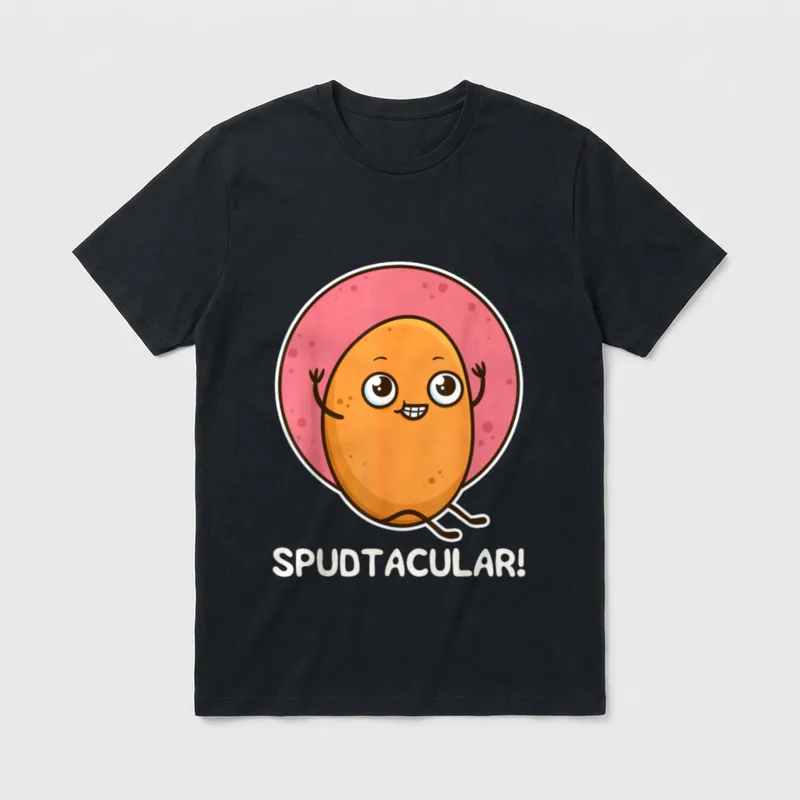Potato Spud Vegan Lover T-Shirt – Classic T-Shirt in Black
