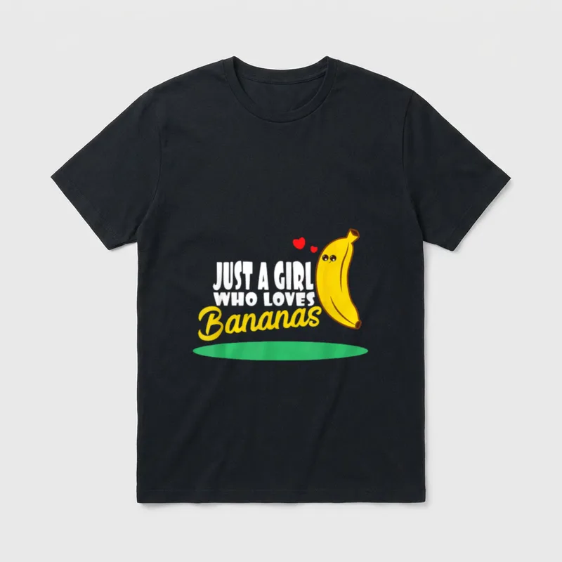 Just a girl who Veggie & Vegetable Shirts T-Shirt – Classic T-Shirt in Black