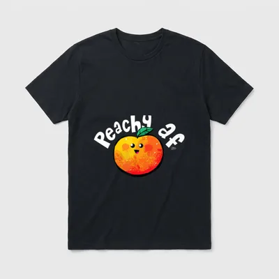 Kawaii Peachy AF Vegan T-Shirt – Classic T-Shirt in Black