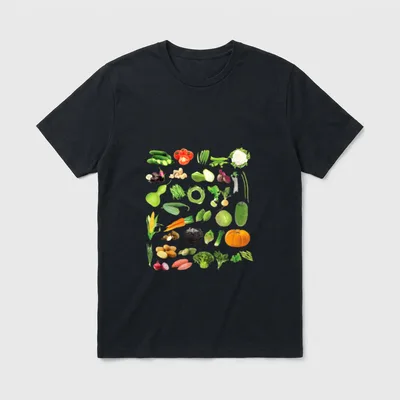 All Kind Of Vegetables T-Shirt – Classic T-Shirt in Black