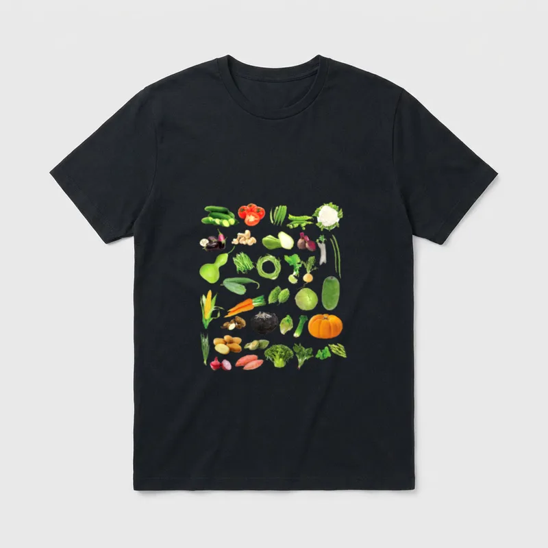All Kind Of Vegetables T-Shirt – Classic T-Shirt in Black