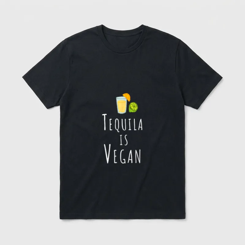 Tequila Is Vegan Veggie T-Shirt – Classic T-Shirt in Black