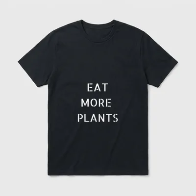 OFFICIAL EAT MORE PLANTS FOR VEGETARIANS T-Shirt – Classic T-Shirt in Black