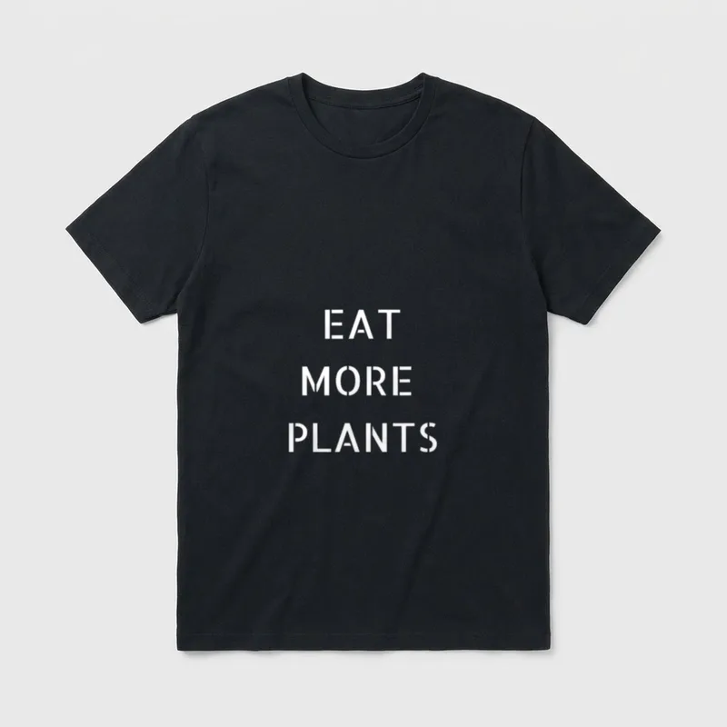 OFFICIAL EAT MORE PLANTS FOR VEGETARIANS T-Shirt – Classic T-Shirt in Black