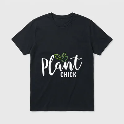 Vegan Women Plant Based T-Shirt – Classic T-Shirt in Black